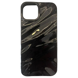 Чехол (накладка) Apple iPhone 12 Pro Max, Wavy Pattern 3D, Черный