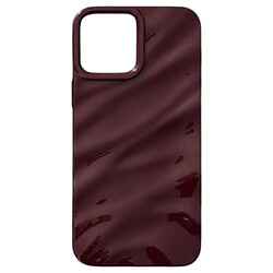 Чехол (накладка) Apple iPhone 12 / iPhone 12 Pro, Wavy Pattern 3D, Cherry, Красный