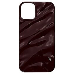 Чохол (накладка) Apple iPhone 16 Pro, Wavy Pattern 3D, Коричневий