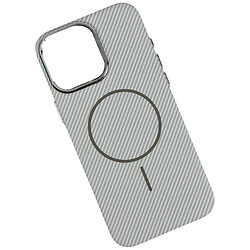 Чехол (накладка) Apple iPhone 13, Carbon Pattern Slim, MagSafe, Grey Ey, Серый