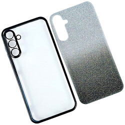 Чехол (накладка) Xiaomi Redmi Note 14, Ombre Glitter Chrome, Black Chrome, Черный