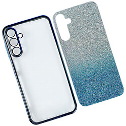 Чехол (накладка) Xiaomi Redmi Note 14 Pro 4G, Ombre Glitter Chrome, Blue Chrome, Голубой