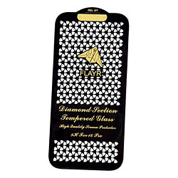Захисне скло Apple iPhone 13 Pro Max, Flayr Diamond, 5D, Чорний