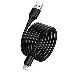 USB кабель Hoco X120, MicroUSB, 1.0 м., Черный