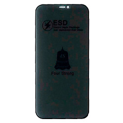 Защитное стекло Apple iPhone 15, ESD, Антишпион, Черный