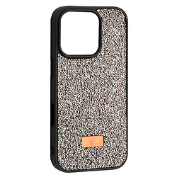 Чехол (накладка) Apple iPhone 14, Swarovski Diamond, Серый