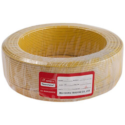 Провід монолітний 1.5mm2 (16AWG/D1.38мм, мідь, PVC), жовтий