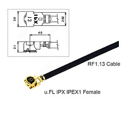 Кабель-перехідник RF CAB-RF-END-IPX/IPEX1/U.FL 015
