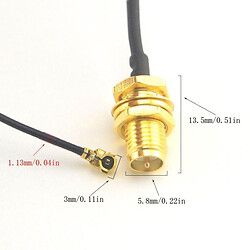 Кабель-переходник RF CAB-RF-IPEX/RP-SMA-K-010