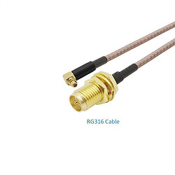 Кабель-переходник RF CAB-RF-RP-SMA-K/MMCX-JW-RG316-015