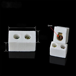 Колодка соединительная Ceramic Terminal 2 holes 30*15*19mm. D:5.2mm