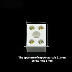 Колодка соединительная Ceramic Terminal 5 holes 28*21*15mm. D:3.5mm
