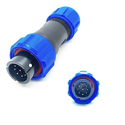 Круглый герметичный разъем IP68 W13A1-09
