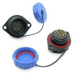 Круглый герметичный разъем IP68 W21B3-12