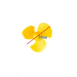 Лопастые тройные 50 мм желтые