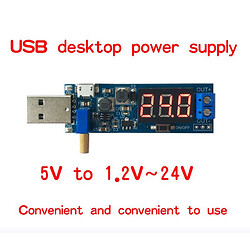 Мініатюрний модуль живлення USB Step UP/Down DC-DC 5V to 1.2V-24V