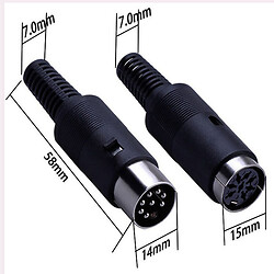 Роз'єми Mini DIN DIN-8P
