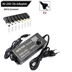 Мережевий адаптер ADJ AC/DC Adapter 3-24V 2A with 8 connectors