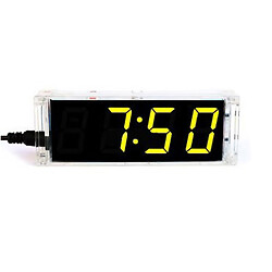 Электронный набор CLOCK-4DIG-KIT-ORANGE