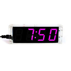 Електронний набір CLOCK-4DIG-KIT-PINK