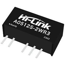 Преобразователь A0512S-2WR3 DC-DC 5В на двухполярное 12В с гальванической развязкой