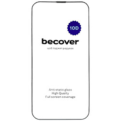 Захисне скло Apple iPhone 13 Pro Max, BeCover, 10D, Чорний