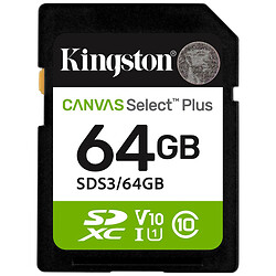 Карта пам'яті Kingston Canvas Select Plus, 64 Гб.