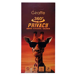 Защитное стекло Apple iPhone 12 Pro Max, Giraffe, Антишпион, Черный