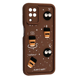 Чохол (накладка) Samsung A125 Galaxy A12 / M127 Galaxy M12, HAPPY Cookie, Коричневий