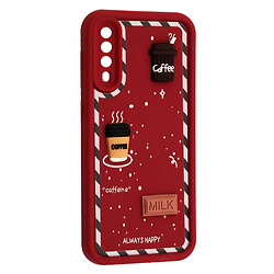 Чохол (накладка) Samsung A307 Galaxy A30s / A505 Galaxy A50, HAPPY Cookie, Marsala, Бордовий