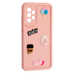 Чохол (накладка) Samsung A525 Galaxy A52, HAPPY Cookie, Light Pink, Рожевий