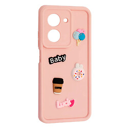 Чохол (накладка) Xiaomi Poco C71 / Redmi A5, HAPPY Cookie, Light Pink, Рожевий