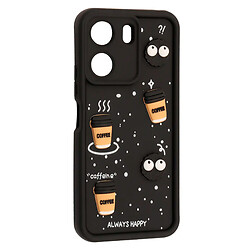 Чехол (накладка) Xiaomi Poco C65 / Redmi 13C, HAPPY Cookie, Черный