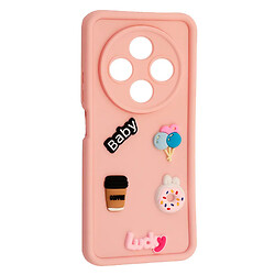Чохол (накладка) Xiaomi Poco C75 / Redmi 14C / Redmi A4, HAPPY Cookie, Light Pink, Рожевий