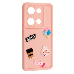 Чохол (накладка) Xiaomi Redmi Note 13, HAPPY Cookie, Light Pink, Рожевий