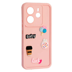 Чохол (накладка) Xiaomi Redmi Note 14, HAPPY Cookie, Light Pink, Рожевий
