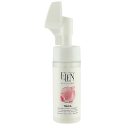 Пінка для вмивання обличчя очищуюча зі щіточкою ELEN cosmetics Antioxidant, 150 мл