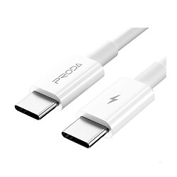 USB кабель Azeada PD-B26A, Type-C, 1.0 м., Білий
