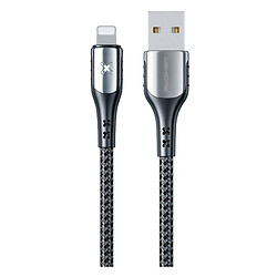 USB кабель WK WDC-164I Apple iPhone SE 2022 / iPhone 14 Pro Max / iPhone 14 Plus / iPhone 14 Pro / iPhone 14 / iPhone 13 Pro / iPhone 13 Mini / iPhone 13 / iPhone 13 Pro Max / iPhone 12 Mini / iPhone 12 Pro Max / iPhone 12 Pro, Lightning, 1.0 м., Чорний