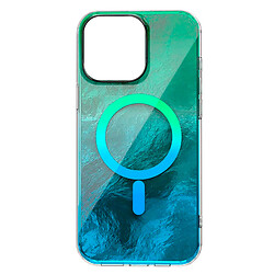 Чехол (накладка) Apple iPhone 17 Pro, Shiny Mountain, MagSafe, Green-Blue, Зеленый