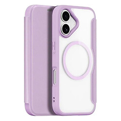 Чехол (книжка) Apple iPhone 17, Dux Ducis Skin X Pro, MagSafe, Purple Pink, Фиолетовый