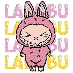 Набір з алмазною мозаїкою "ВОНА ЛАБУБУ", 15x20см, Ідейка