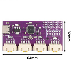 Преобразователь интерфейсов CH344 USB-4TTL
