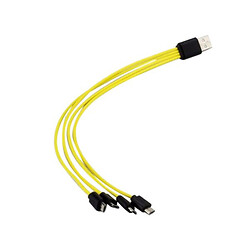 USB кабель USBA-MicroUSBx4 25 cm