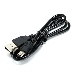 USB кабель CabUSB-A-MiniUSB-0.8, MiniUSB, 0.8 м., Чорний