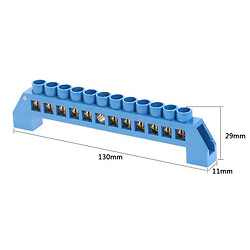 Клеммник барьерный Bridge-T-10P-Blue