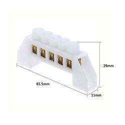 Клеммник барьерный Bridge-T-05P-White