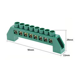 Клеммник барьерный Bridge-T-08P-Green