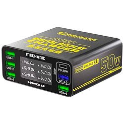 Мережна зарядна станція Mechanic F-Power 6S, Чорний