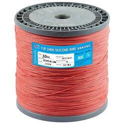 Кабель 30AWG у силіконовій ізоляції 50 см (червоний)
